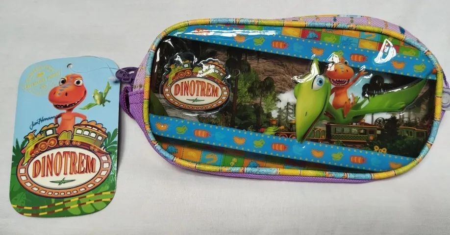 "Estojo Escolar ORIGINAL DINOTREM (Discovery Kids)"