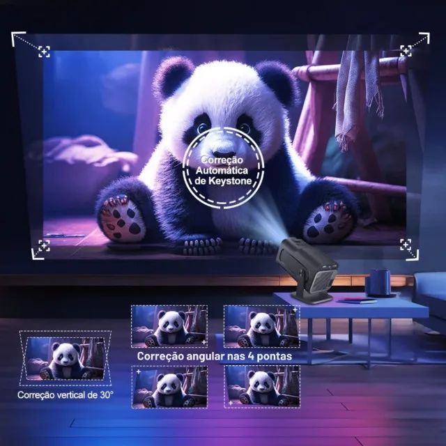 Projetor HY320 4k Full HD Wi-fi Android 11 Novo - Foto 2