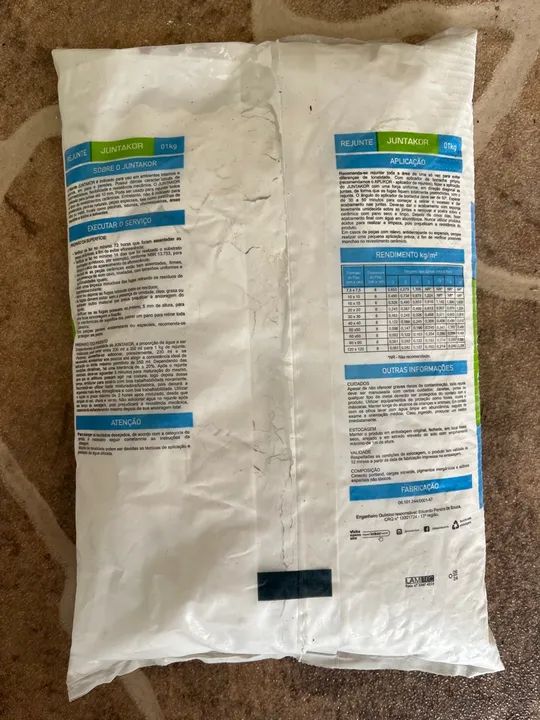 Rejunte JunTakor 1kg - Impermeável e Antifungo - Foto 2