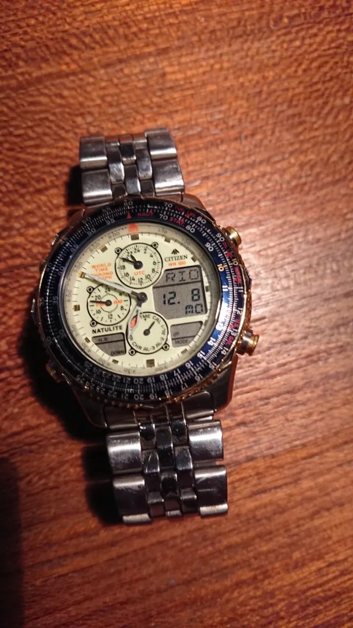 Relogio Citizen Navihawk Natulite C300 seminovo otimo estado