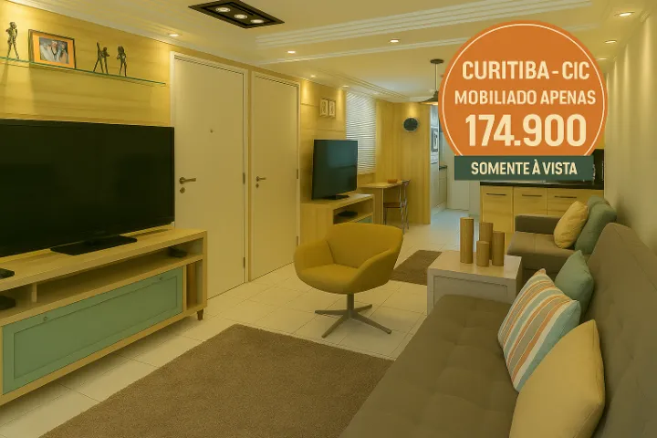 CURITIBA - CIDADE INDUSTRIAL APÊ MOBILIADO TÉRREO - DE OPORTUNIDADE: R$174.900 À VISTA!
