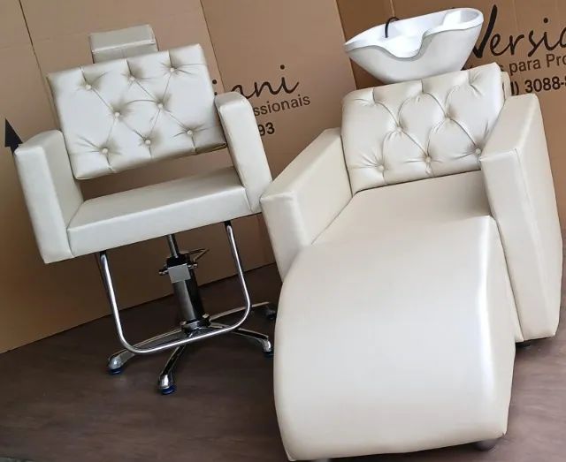 Móveis para salão Lavatório e Cadeira Luxo  