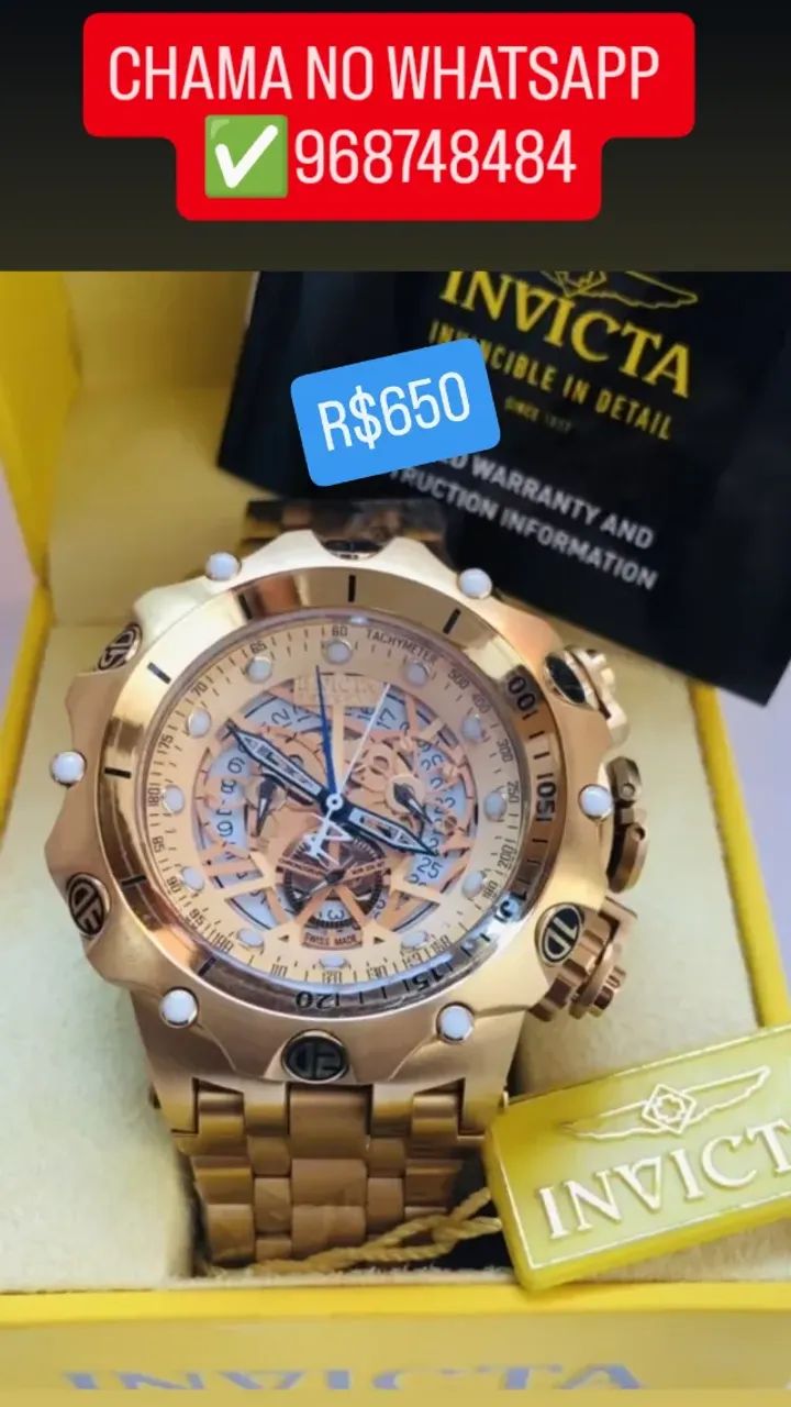 Relógio INVICTA RESERVE MODELO HÍBRIDO SKELETON 