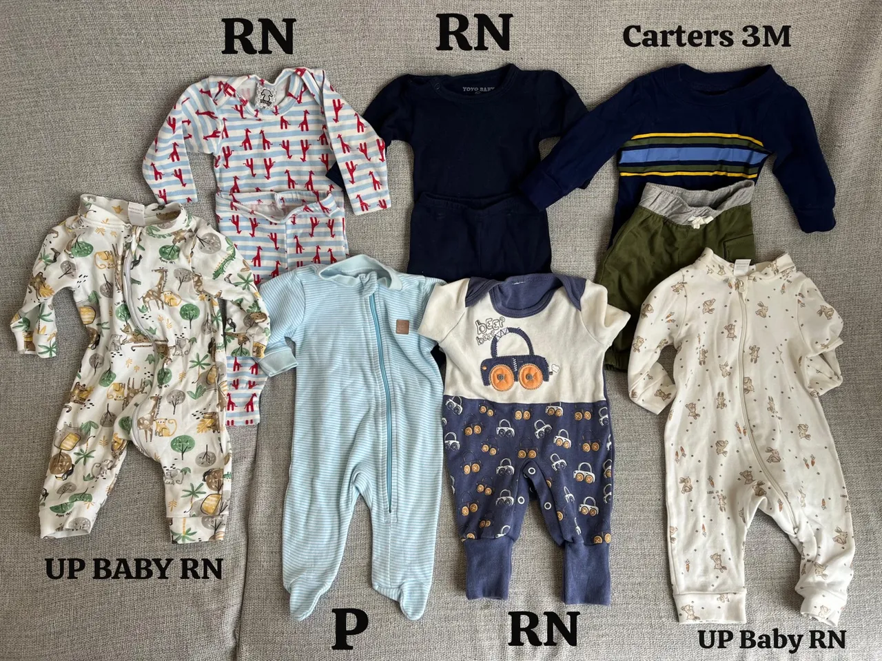 Lotes de roupas de bebê RN e 3M
