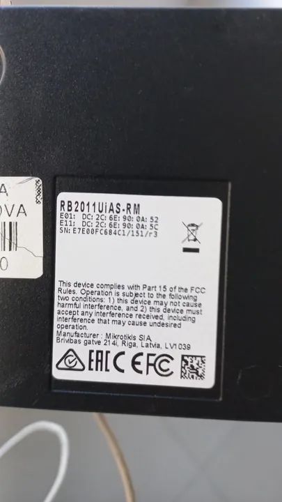 ROTEADOR   ROUTERBOARD MIKROTIK RB201 1UIAS-RM - Foto 5