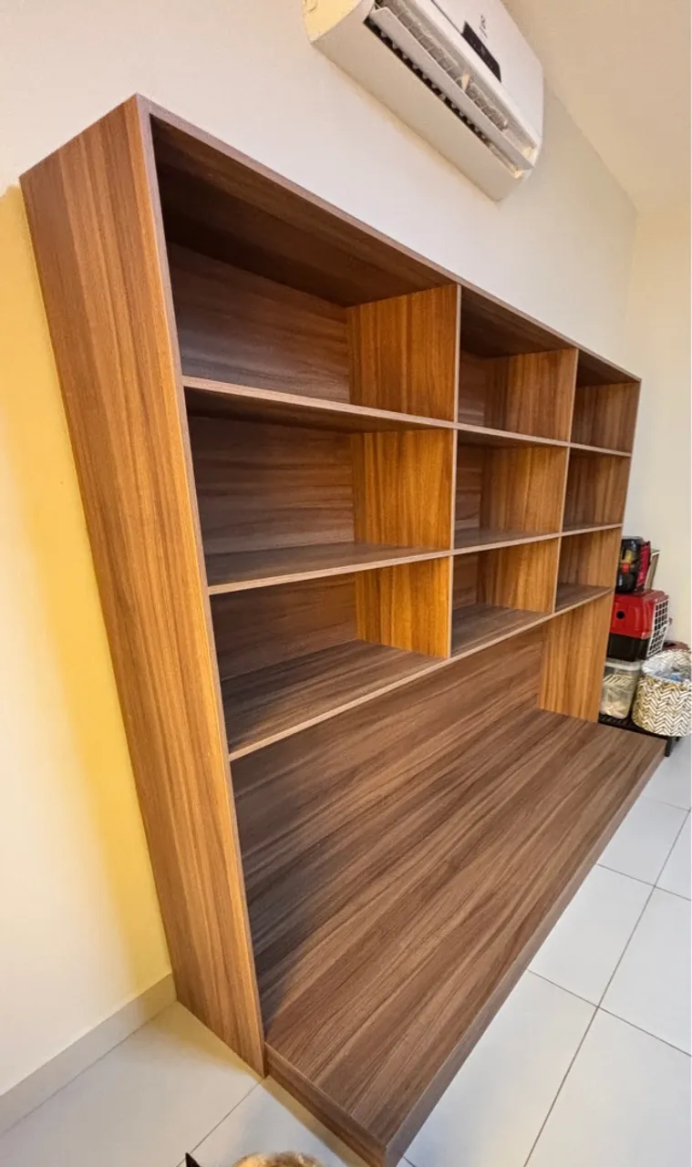 Estante/Balcão em MDF Amadeirado