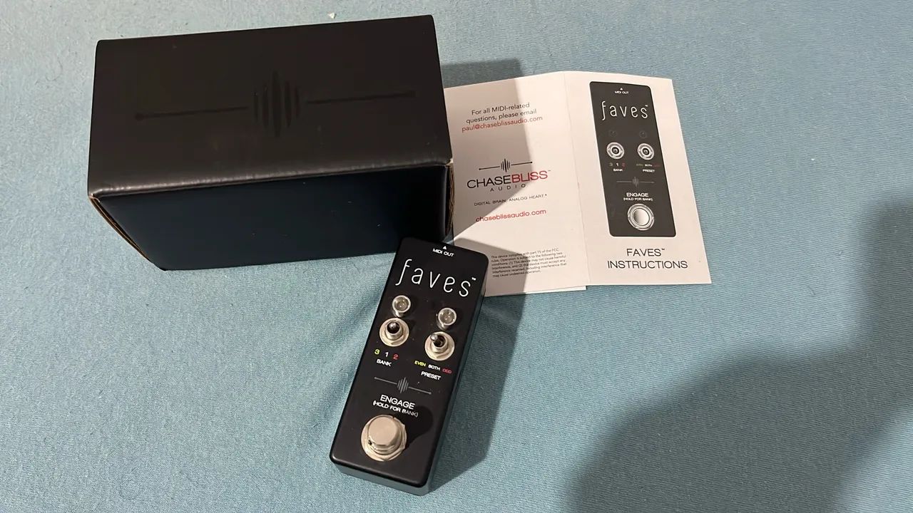 Pedal Midi controlador Faves compacto Bliss Audio