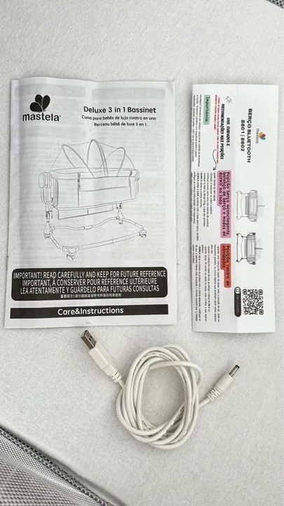 Berço Mastela 3 em 1 Bassinet com balanço e música  - Novo - Foto 5