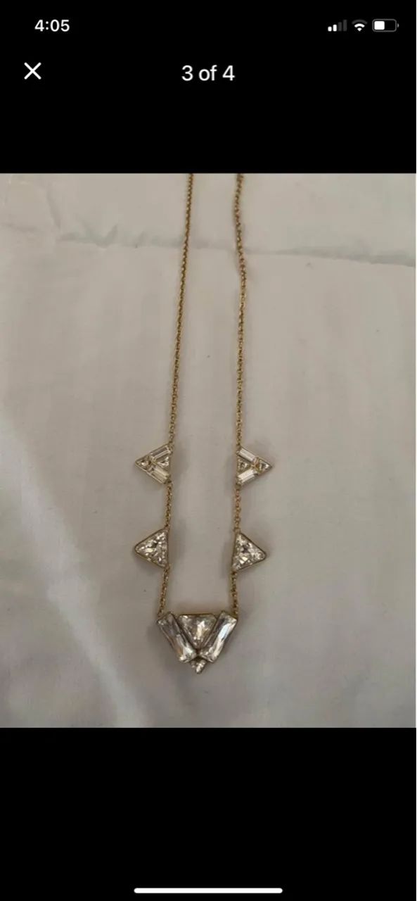 Colar de Swarovski doroudo Novo Importado EUA  - Foto 3