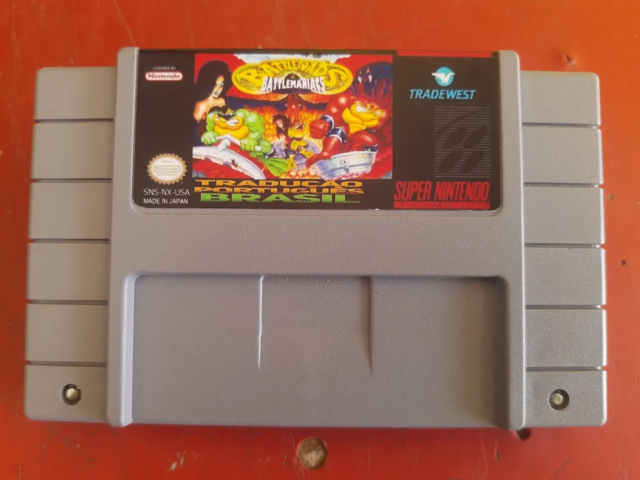CARTUCHO SNES,  BATTLETOADS IN MANIACS PCB ORIGINAL. - Foto 2