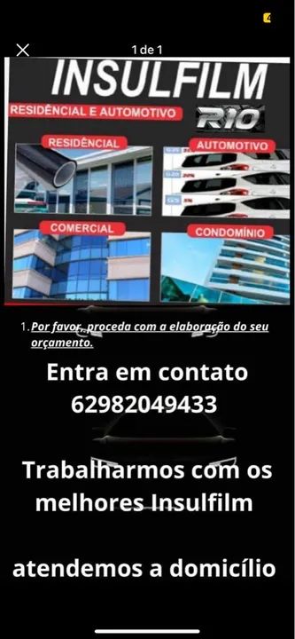 Trabalhamos com os melhores material de insulfilme window blue é o window premium  - Foto 4