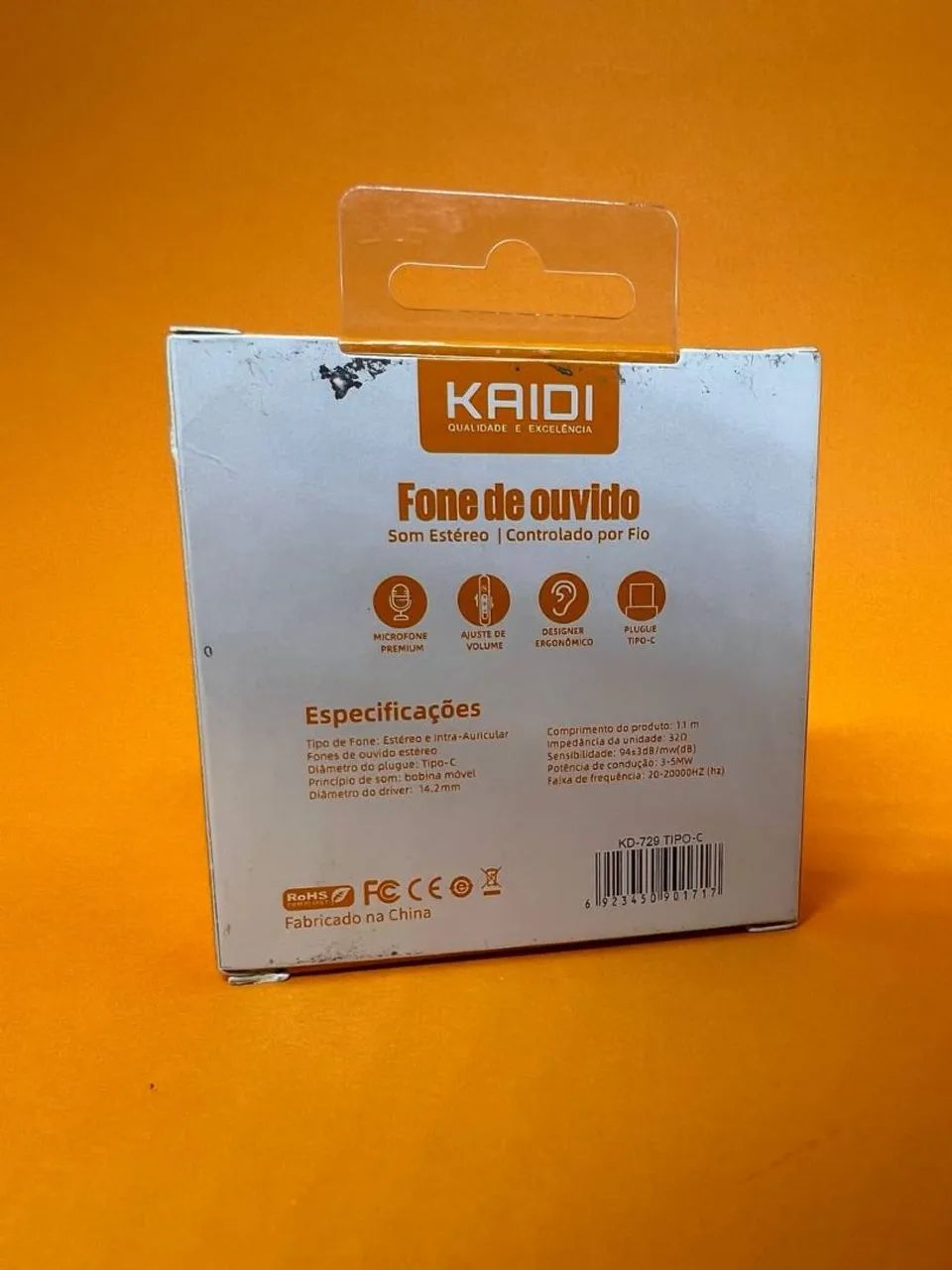 Fone Type-C KAIDI KD-729  - Foto 2