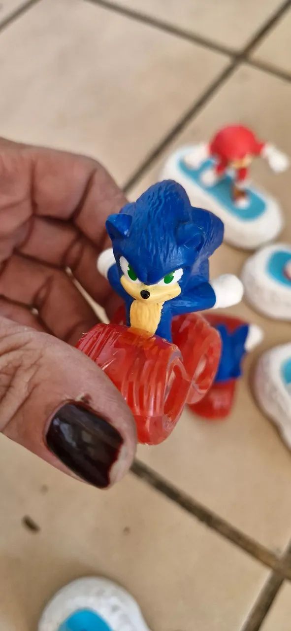 Sonic Personagens brinde mc donalds burger king valor unitario - Foto 5