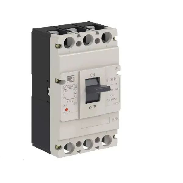 Disjuntor Caixa Moldada Tripolar Termomagnético Fixo 400V 350A 35KA DWP400L3503 WEG