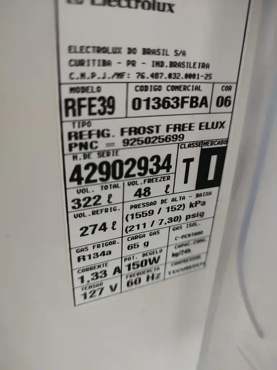 Vendo geladeira Eletrolux frosfree, nunca mexida possibilidade de entrega! - Foto 5