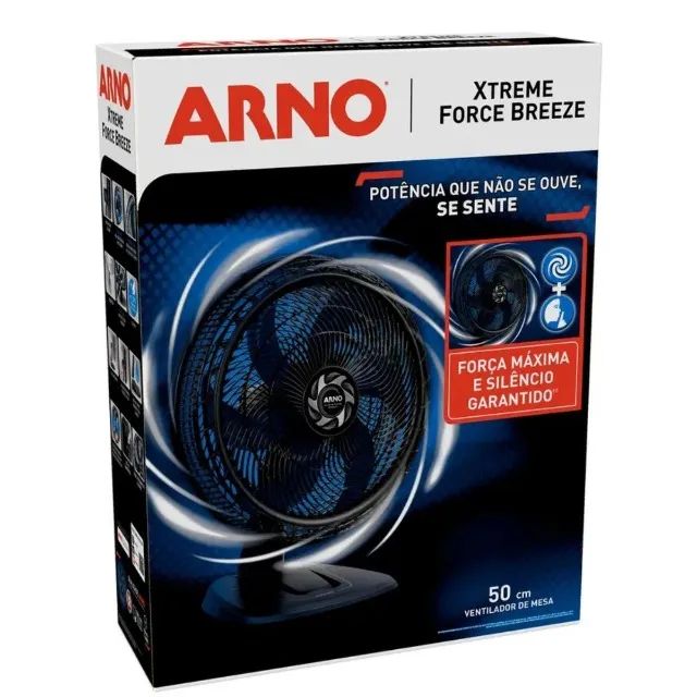 Ventilador Arno VB50 Xtreme Force Breeze. Quase sem uso. Mesa. 3 velocidades. Imperdível! - Foto 6