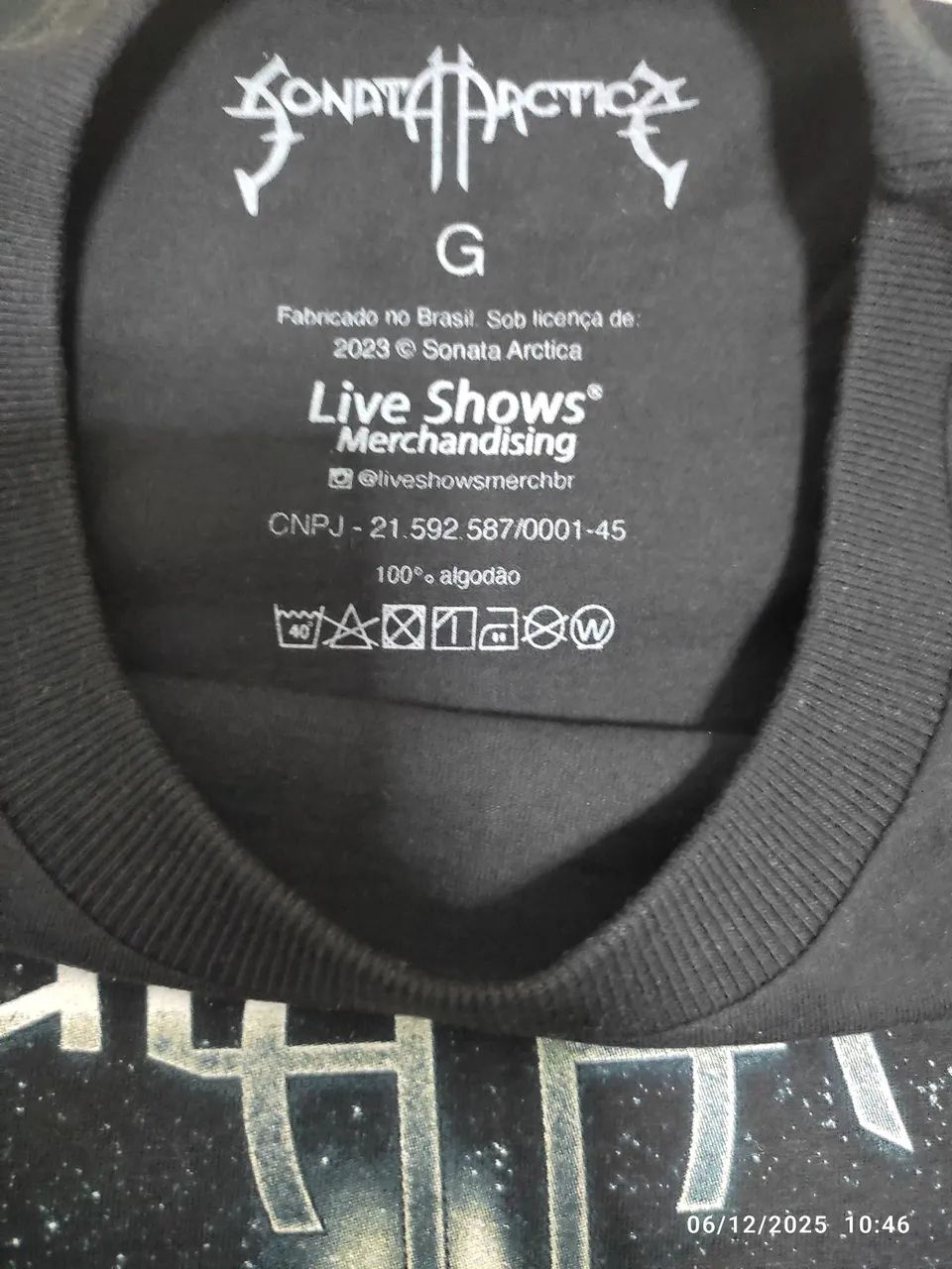 Camiseta oficial do Sonata Arctica "G"  - Foto 2
