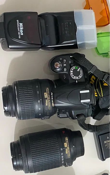 Câmera Nikon D3100 completa - Foto 2