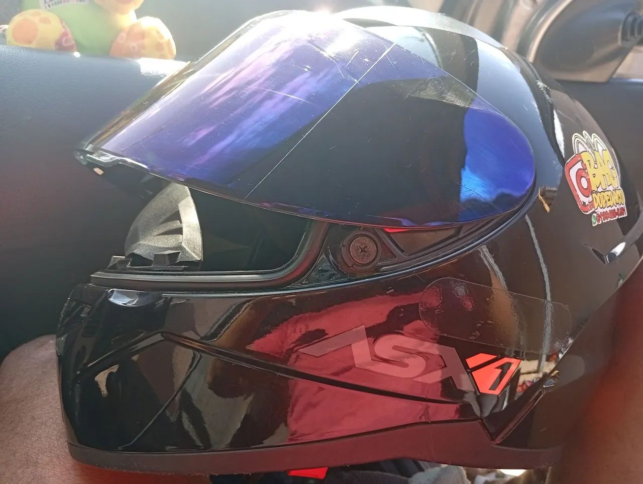Capacete para Moto com Visor Fumê - Foto 4