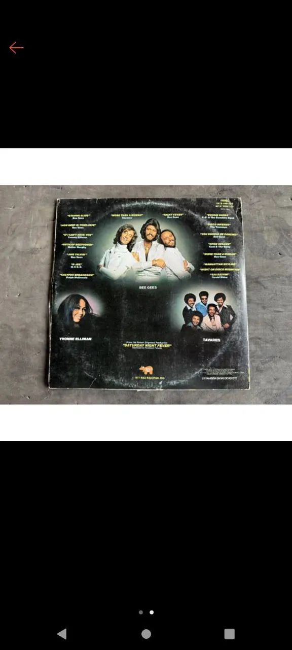 Disco de Vinil, lp. Saturday Night Fever, embalos de sábado a noite Original  - Foto 2