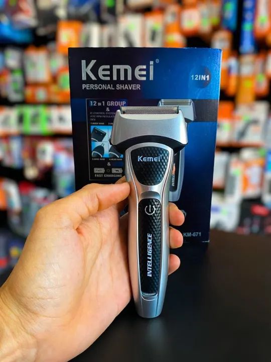 MÁQUINA DE CORTAR CABELO PROFISSIONAL KEMEI KM-671 - Foto 2