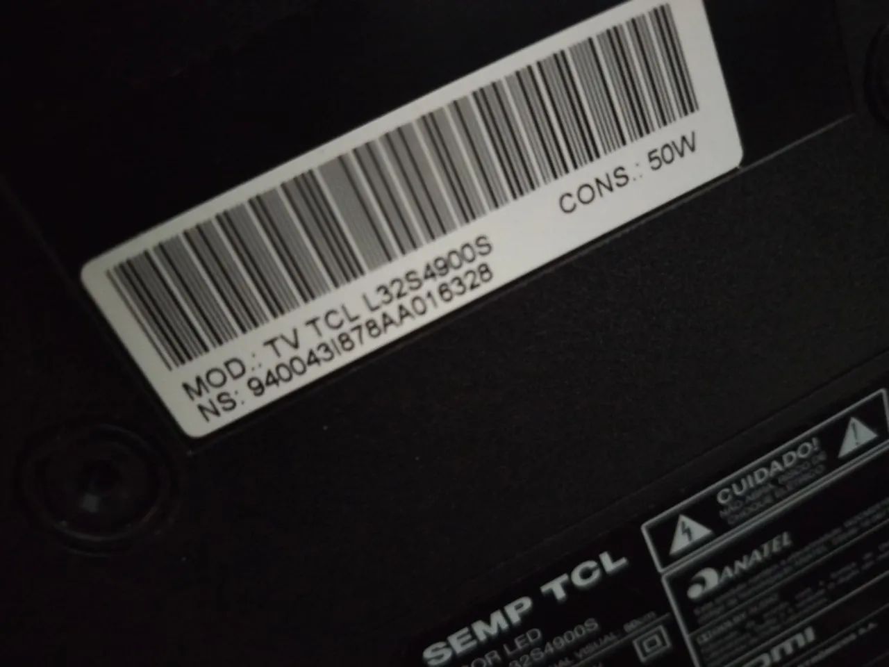 Tv smart TCL 32 tela quebrada 