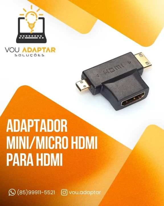 Adaptador Mini/Micro HDMI para HDMI