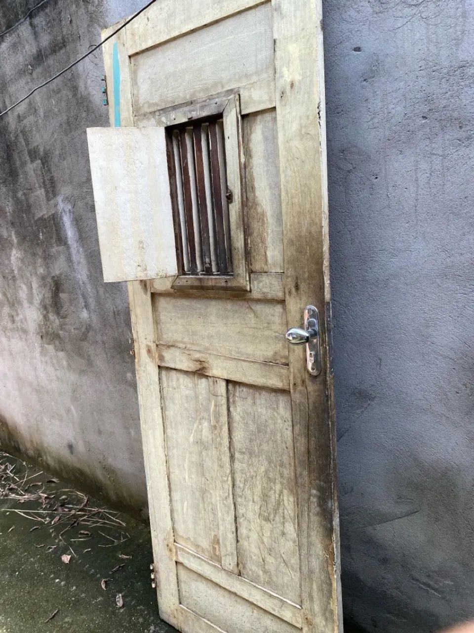 Porta de madeira com vidros - estilo antigo - Foto 5
