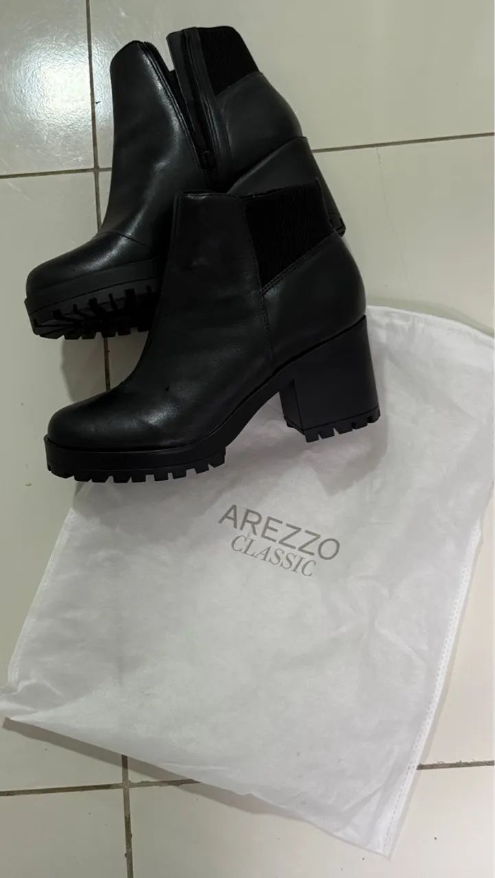 Bota Arezzo Classic Preta TAM: 38 - Foto 3