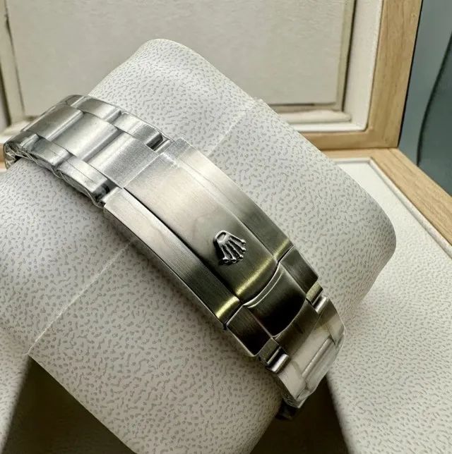 Relógio ROLEX AUTOMÁTICO OYSTER PERPETUAL MOSTRADOR PRETO  - Foto 4