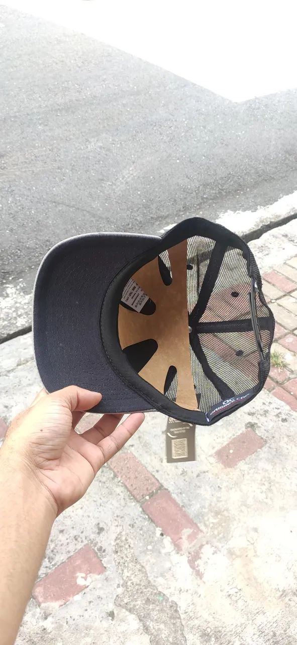 Boné Quik Trucker Redinha - snapback com aba curva e fecho ajustável  - Foto 3
