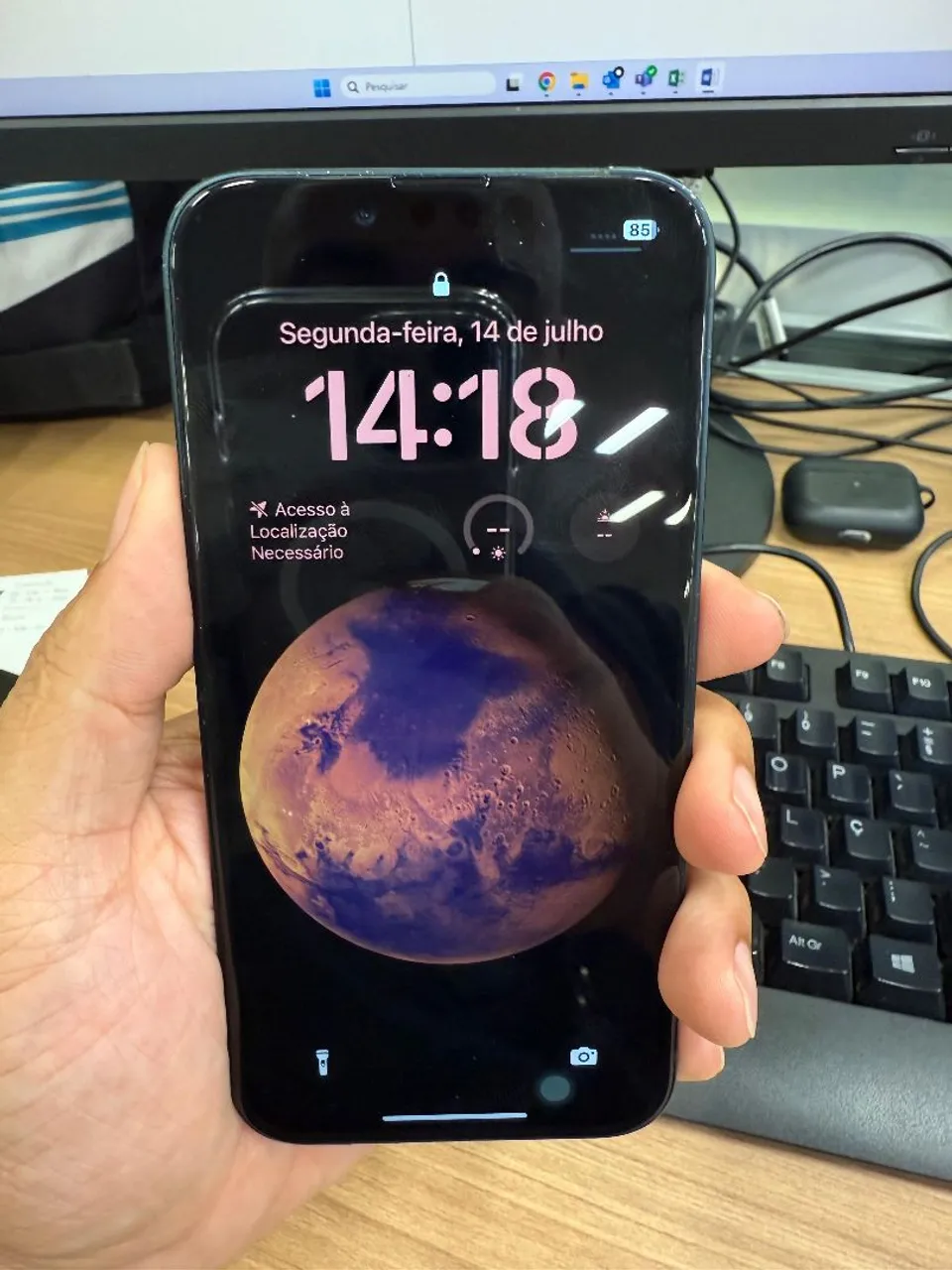 Iphone 14 plus 128 gb face id of tela trocada