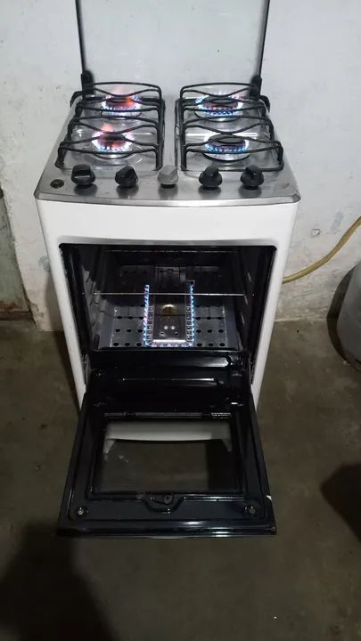 Fogão 4 Bocas com Forno - Branco - Foto 6