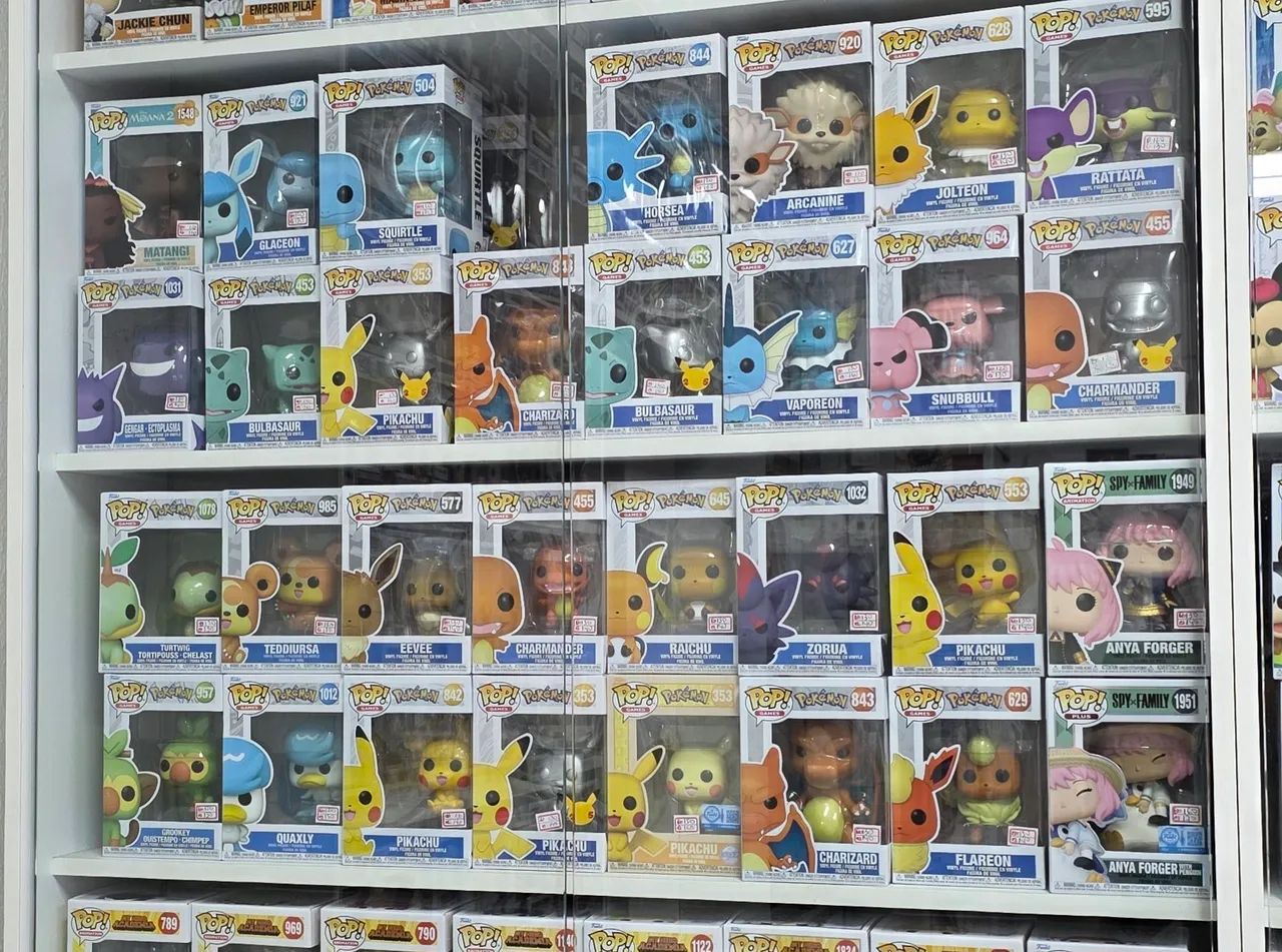 Super estoque de Funko Pop Pokemon 