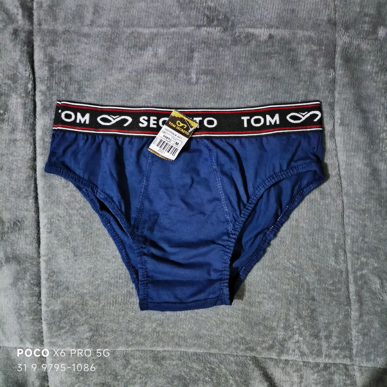 Cueca Boxer AZUL Tom Secreto - Conforto e Estilo - Foto 3