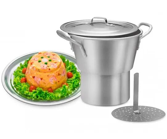 Cuscuzeira industrial p/cozinha Ironte 40Cm Diam 20L - Foto 4