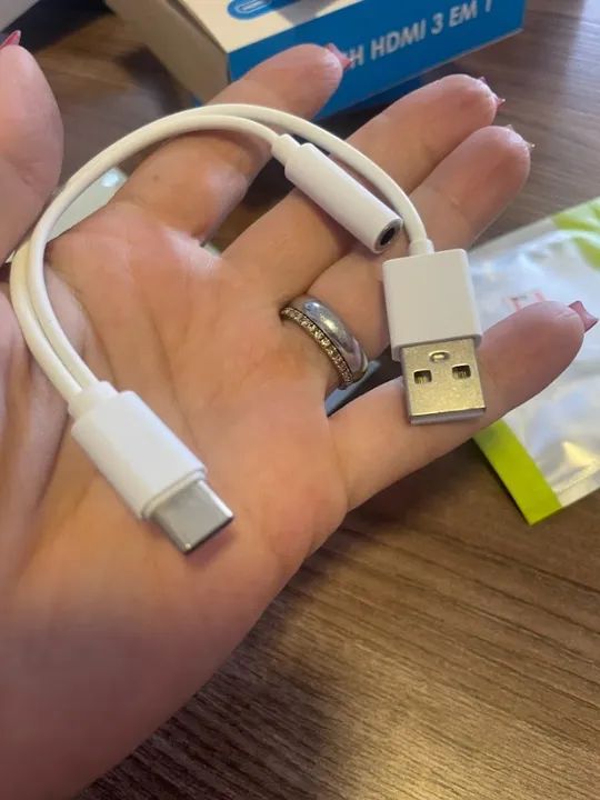 adaptador tipo c para usb e p2 3.5mm al137