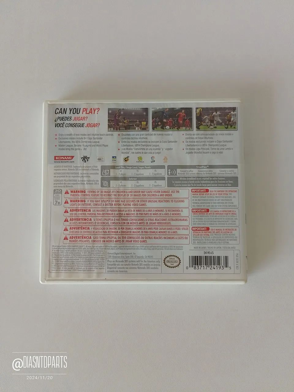 Pes 2012 Original - Jogo Nintendo 3Ds  - Foto 4