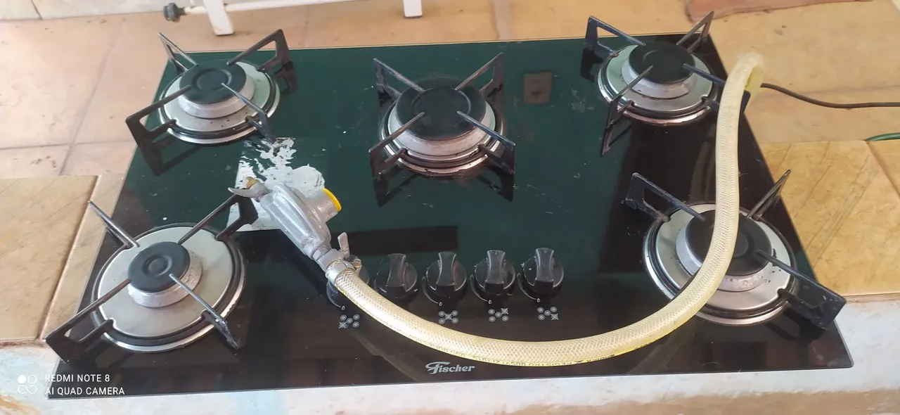 Cooktop fogão Fischer c/ 5 bocas a Gaz