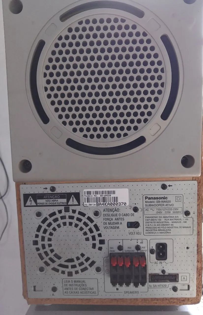 Amplificador Ativo SB-WA520 220W com defeito