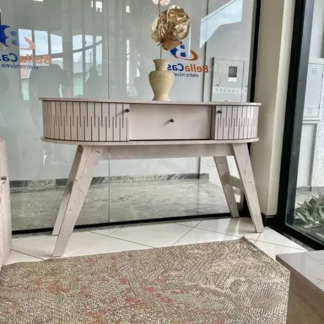 Queimão de estoque aparador estoril madetec calacata off white - Foto 3