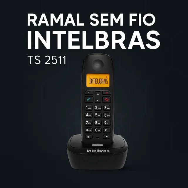 Telefone S/Fio Ramal Intelbras - Foto 2