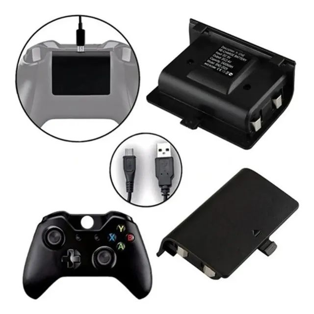 Baterias 800mah + Cabo Usb Compatível Com Xbox One S/x - Foto 2