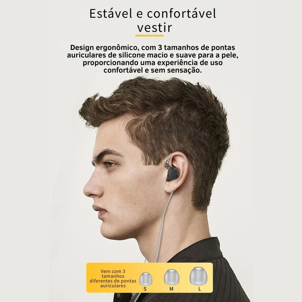 Fone Kz zs 10 pro x In-ear Sem Mic  NOVO com NF-E Retorno de Palco, Som Profissional KZ   - Foto 5