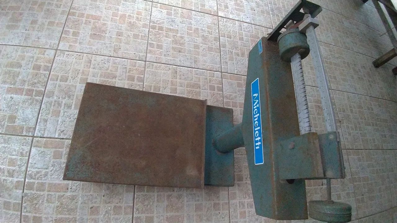 Balança plataforma antiga 100kg  - Foto 5