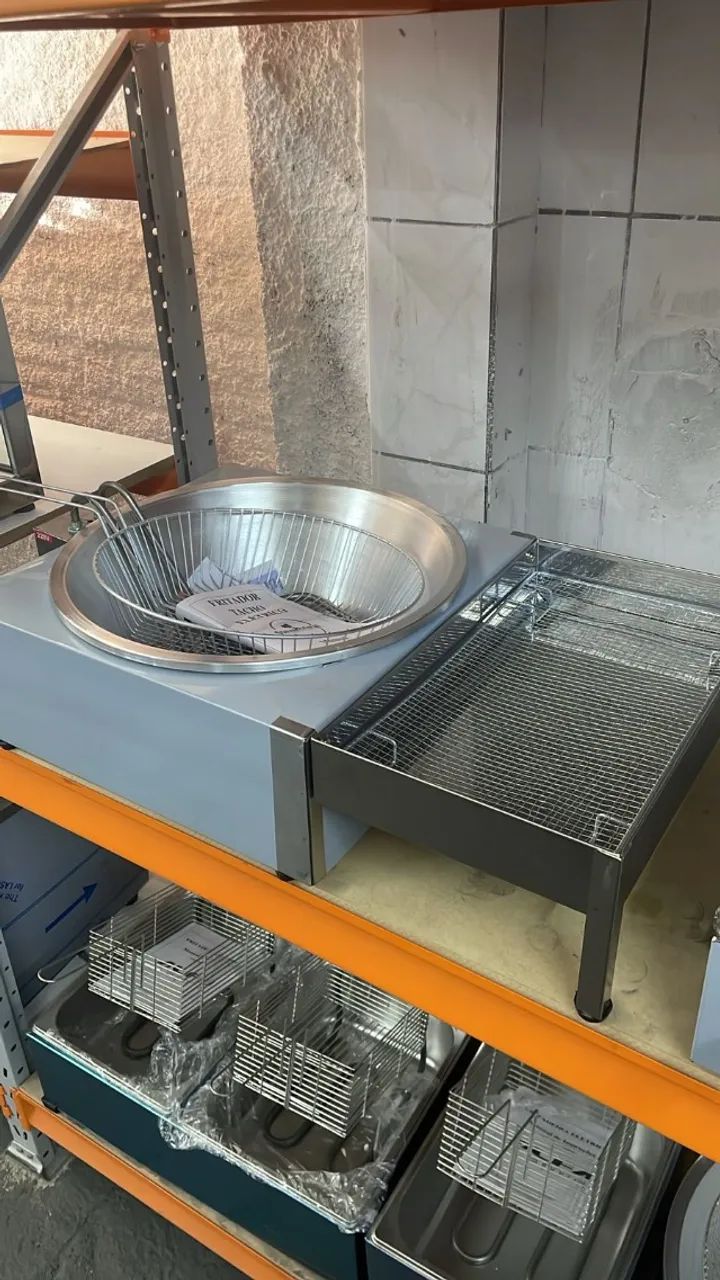 Fritadeira de tacho elétrica 7l com escorredor (Ester) - Foto 2