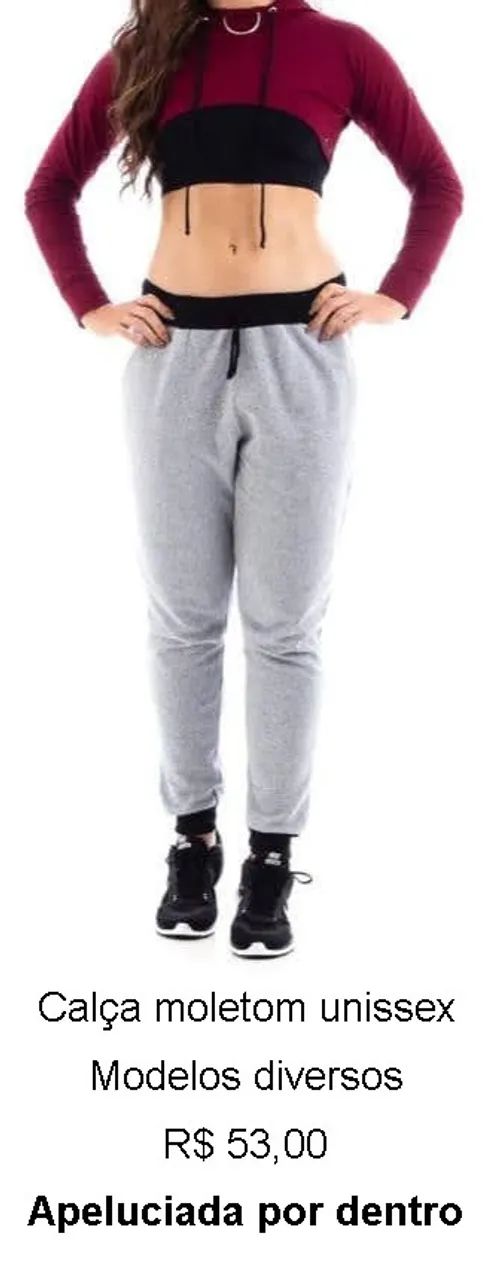 Calça moletom unissex - Foto 2