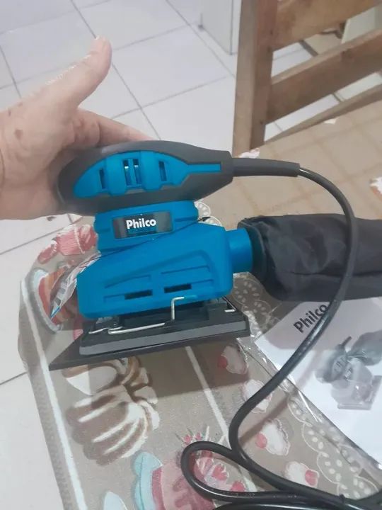 Lixadeira Orbital Philco Force Sem Sujeira Tem Coletor de PÓ  - Foto 5