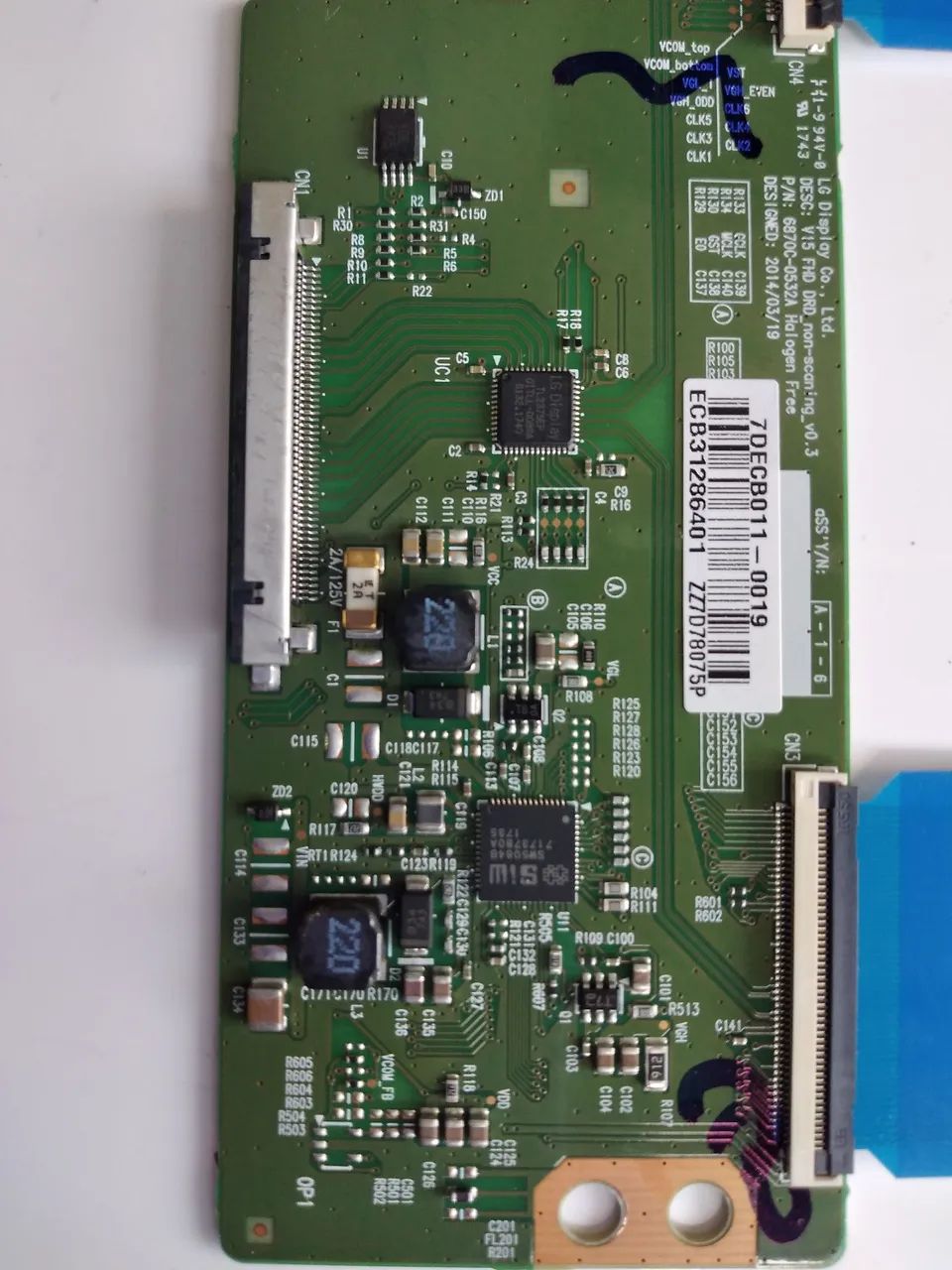 Placa tcon da tv lg 43lj5550 cod 6870c-0532a funcionando  - Foto 3