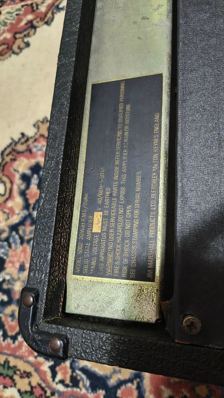 Amplificador Marshall LEAD 20  - Foto 3